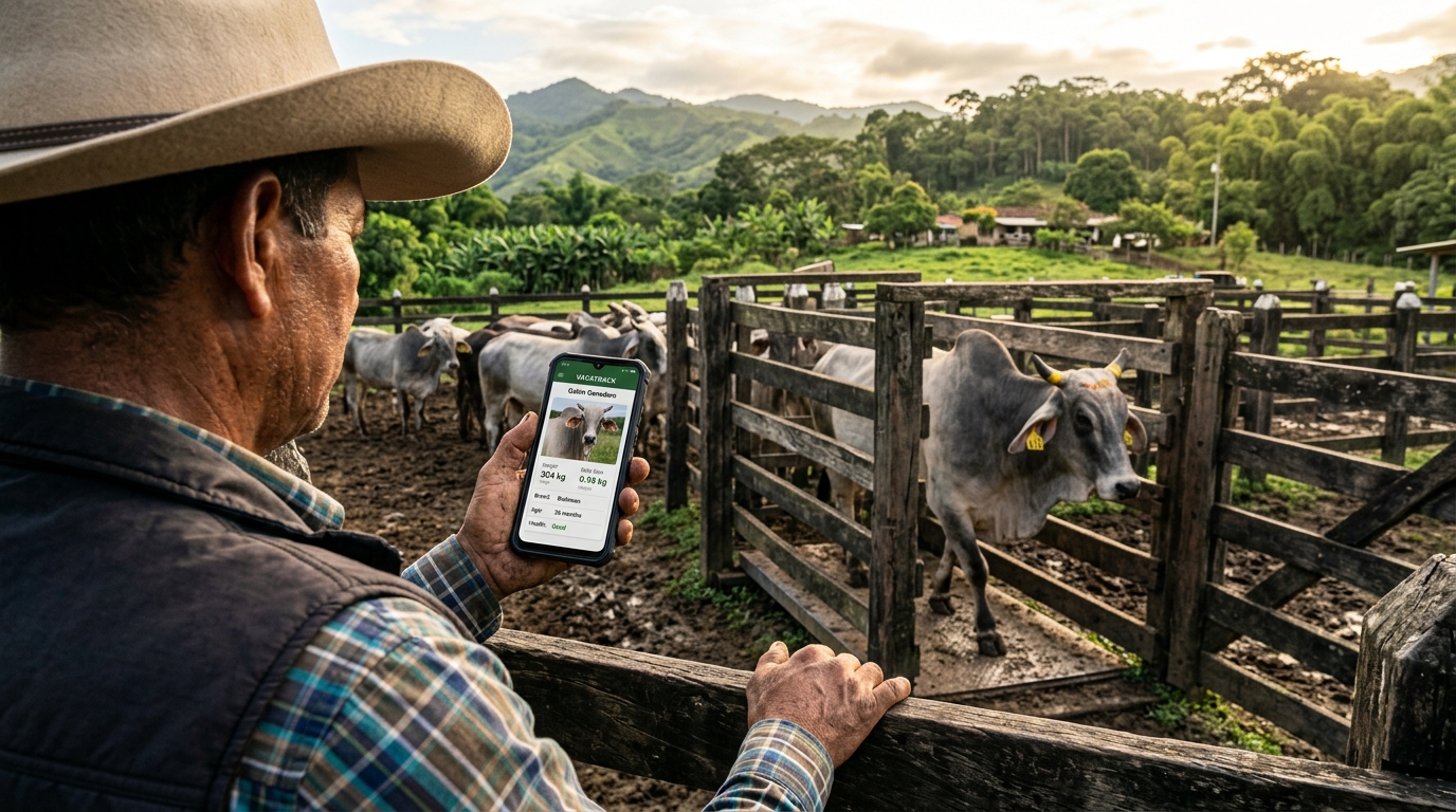 Cómo registrar pesajes desde la app móvil en corral